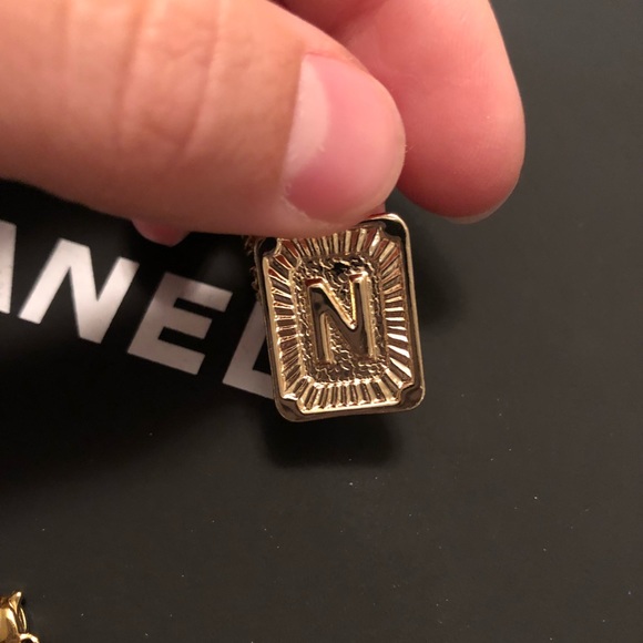 GOLD ‘N’ INITIAL PENDANT + NECKLACE - Picture 3 of 5